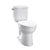 TOTO CST244EF#01 Entrada Two-Piece Elongated 1.28 GPF Universal Height Toilet, Cotton White