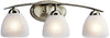 Kichler Lighting 45119NI Calleigh 3LT Vanity Fixture, Brushed Nickel Finish with Satin Etched Cased Opal Glass