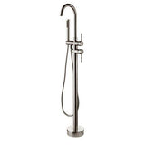 JiaYouJia Freestanding Bathtub Faucet Tub Filler Brushed Nickel