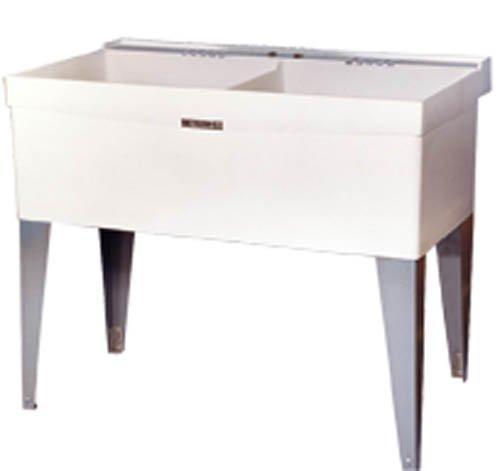 Mustee 27F Double Bowl Laundry Tub