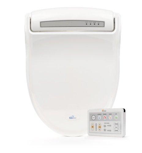 BioBidet Supreme BB-1000 Elongated White Bidet Toilet Seat Adjustable Warm Water, Self Cleaning, Wireless Remote Control, Posterior and Feminine Wash, Electric Bidet, Easy DIY Installation 3 in 1 Nozzle, Power Save Mode is Eco Friendly