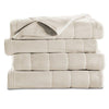 Sunbeam Heated Blanket | 10 Heat Settings, Quilted Fleece, Seashell Beige, Full