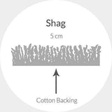 Safavieh California Premium Shag Collection SG151-8181 Mushroom Round Area Rug (4' Diameter)