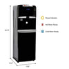 Lago Top Load Hot, Cold & Room Mini Black Water Cooler Dispenser