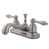 Kingston Brass KB608AL Restoration 4-Inch Centerset Lavatory Faucet, Brushed Nickel