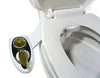 Bidet Toilet Seat Attachment by BOSS | Fresh Water Sprayer | Cleans Your Rear Better Than You Can | Dual Nozzle | Self Cleaning | Manual | Non Electric | BOLD White & Gold | 1 Year Warranty