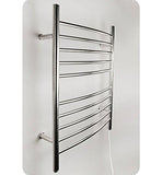 Amba RWP-CB Radiant Plug-In Curved Towel Warmer, Brushed