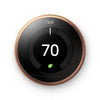 Nest T3021US Learning Thermostat, Easy Temperature Control for Every Room in Your House, Copper (Third Generation), Works with Alexa Small