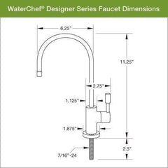 WaterChef® U9000 Premium Under-Sink Water Filtration System (Brushed Nickel Faucet)