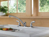 Delta Foundations B2310LF Two Handle Kitchen Faucet, Chrome