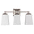 Brighton 3 Light Bathroom Vanity Brushed Nickel w/ Frosted Glass Linea di Liara LL-WL240-3-BN