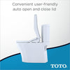 TOTO SW583#01 S350e WASHLET Electronic Bidet Toilet Seat with Auto Open and Close and EWATER+ Cleansing, Round, Cotton White