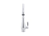 Kohler K-780-VS Cruette Pull-Down Kitchen Faucet, Vibrant Brushed Stainless, Single-Hole or Three-Hole Install, Single Handle, 3-function Spray Head, Sweep Spray and Docking Spray Head Technology