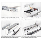 comeonlight 12W Bathroom Vanity Light, LED Crystal Make Up Mirror Light, 4-lights Daylight White 1200 Lumen Bathroom Bedroom lighting