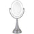 Zadro LEDOVLV410 - LED Lighted 10X/1X Oval Vanity Mirror with Satin Nickel Finish