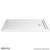 DreamLine SlimLine 32 in. D x 60 in. W x 2 3/4 in. H Right Drain Single Threshold Shower Base in White, DLT-1132602