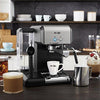 Mr. Coffee Café Steam Automatic Espresso and Cappuccino Machine, Silver/Black