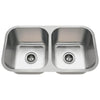 3218A 18-Gauge Undermount Equal Double Bowl Stainless Steel Kitchen Sink