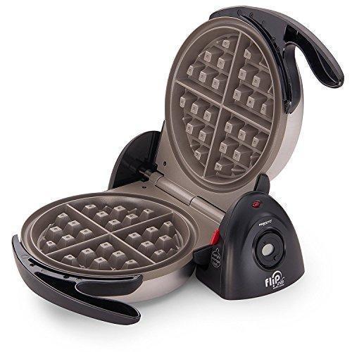 Presto 03510 Ceramic Flipside Belgian Waffle Maker (Black, 2-Pack)