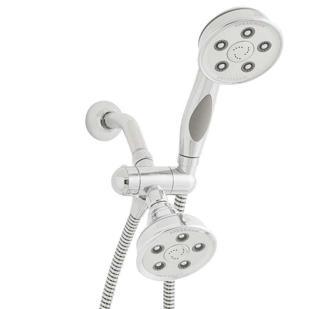 Speakman VS-233014 Caspian Anystream 2-Way Shower Combination, 2.5 GPM, Polished Chrome