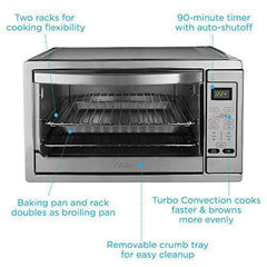 Oster Extra Large Digital Countertop Convection Oven, Stainless Steel (TSSTTVDGXL-SHP)