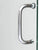 DreamLine Infinity-Z 44-48 in. W x 72 in. H Semi-Frameless Sliding Shower Door, Clear Glass in Oil Rubbed Bronze, SHDR-0948720-06