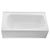 American Standard 2461.002.020 Cambridge 5-Feet Bath Tub with Right-Hand Drain, White