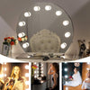 Chende Hollywood Makeup Vanity Mirror with Light Tabletops Lighted Mirror with Dimmer, LED Illuminated Cosmetic Mirror with LED Dimmable Bulbs, Lighting Mirror (Frameless, Round)