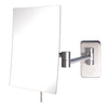 Jerdon JRT695N 6.5-Inch by 8.5-Inch Wall Mount Rectangular Makeup Mirror, Nickel Finish