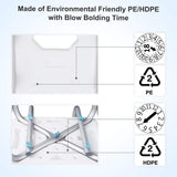 Latest Version ! Health Line Tool-Free Assembly Shower Chair Bath Bench Stool Adjustable Height with Removable Back and Arms & Non-Slip Feet - w/Bonus Loofah Back Scrubber