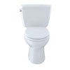 TOTO CST744SG#01 Drake 2-Piece Toilet with Elongated Bowl and Sanagloss,1.6 GPF, Glazed Cotton White