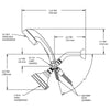 Speakman VS-233014 Caspian Anystream 2-Way Shower Combination, 2.5 GPM, Polished Chrome