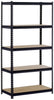 EDSAL Sandusky UR185P-BLK Black Steel Heavy Duty 5-Shelf Shelving Unit, 4000lbs Capacity, 36