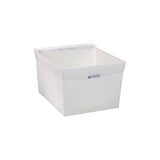 El Mustee 19W Utilatub 18-Gallon Wall-Mount Laundry/Utility Tub, 34 X 20 X 24 In, White