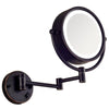 DOWRY Makeup Mirror Wall Mount Lighted with 10X Magnification, Direct Wire,8Inch Cordless Not Batteries Operated, Oil Rubbed Bronze