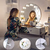 Chende Hollywood Makeup Vanity Mirror with Light Tabletops Lighted Mirror with Dimmer, LED Illuminated Cosmetic Mirror with LED Dimmable Bulbs, Lighting Mirror (Frameless, Round)