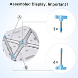 Latest Version ! Health Line Tool-Free Assembly Shower Chair Bath Bench Stool Adjustable Height with Removable Back and Arms & Non-Slip Feet - w/Bonus Loofah Back Scrubber