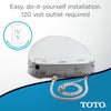 TOTO SW573#01 S300e WASHLET Electronic Bidet Toilet Seat with EWATER+ Cleansing, Round, Cotton White