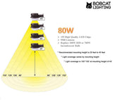 LED Area Light 80 Watts Dusk to Dawn Photocell Included, Perfect Yard Light or Barn Light, 9500 Lumens, 5000K, UL Listed,DLC, 700W Incandescent or 200W HID Light Equivalent, 5-Year Warranty