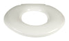 Big John 6-W Oversized Toilet Seat with Cover – For Round Or Elongated Toilet Bowls – Weight Capacity 800 Pounds – White