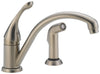 Delta 441-SS-DST Collins Single Handle Kitchen Faucet with Spray, Stainless