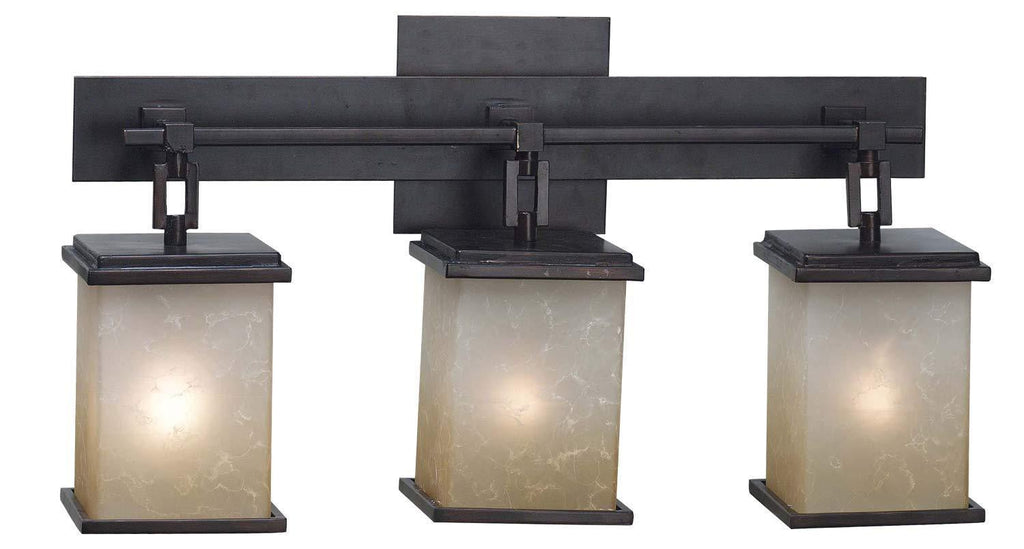 Kenroy Home 3374 Plateau 3-Light Vanity, Oil Rubbed Bronze