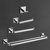 LightInTheBox Solid Brass Bathroom Accessory Sets 4 Pcs Chrome Finish Bath Collection Set owel Bars Robe Hooks Towel Shelf Toilet Paper Holder Towel Rack Shelf