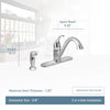 Moen 7840SRS Camerist One-Handle Low Arc Kitchen Faucet, Spot Resist Stainless