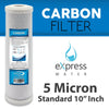 Express Water – 25 Pack Activated Carbon Block ACB Water Filter Replacement – 5 Micron, 10 inch Filter – Under Sink and Reverse Osmosis System