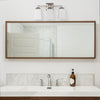 Brighton 3 Light Bathroom Vanity Brushed Nickel w/ Frosted Glass Linea di Liara LL-WL240-3-BN