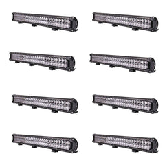 4D Light Bar,Eyourlife Fish Eye 180W 4D Lens Spot Beam Off Road Work Light Bar With Waterproof For Jeep Atv Utv Driving Headlight Pods (8 Pc)