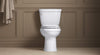 KOHLER K-3609-96 Cimarron Comfort Height Elongated 1.28 gpf Toilet with AquaPiston Technology, Less Seat, Biscuit