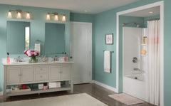 Moen YB2863BN Eva Collection 3 Dual-Mount Bath Bathroom Vanity Light Fixture with Frosted Glass, 9.60 x 10.00 x 20.60 inches, Brushed Nickel