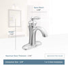 MOEN 6600ORB Brantford One-Handle Low-Arc Bathroom Faucet with Optional Decklpate, 0.375, Oil Rubbed Bronze